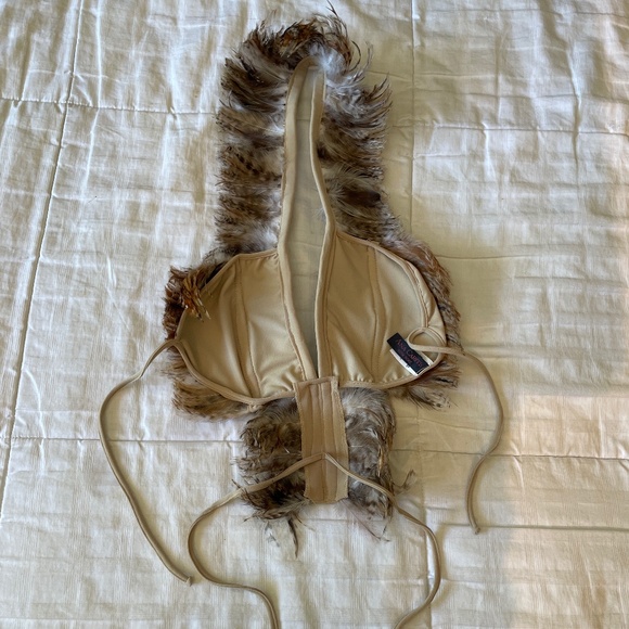 EXOTICA Ana Carte Brand Feather Bralette size M/L - Picture 4 of 8